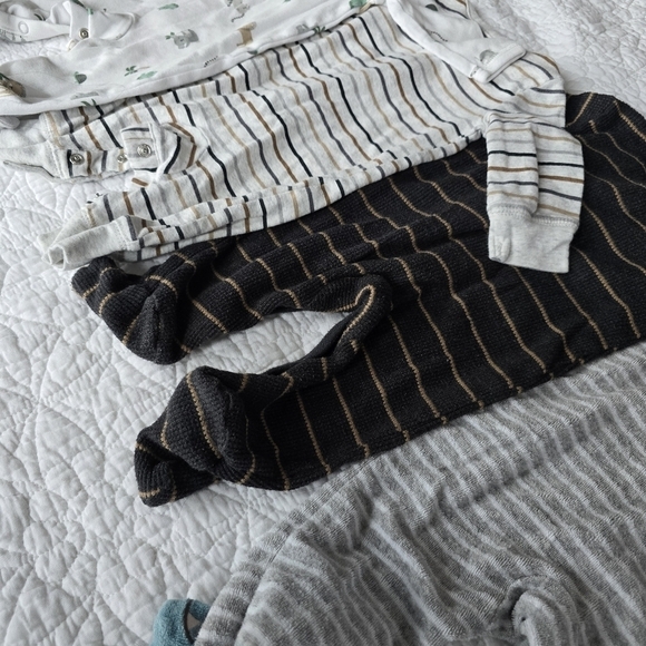 Carter's Baby Unisex Button Footed Sleeper Footies Pajamas 3 Months - Picture 6 of 6